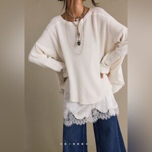 Free People FP One Blake Thermal in Coconut Milk
